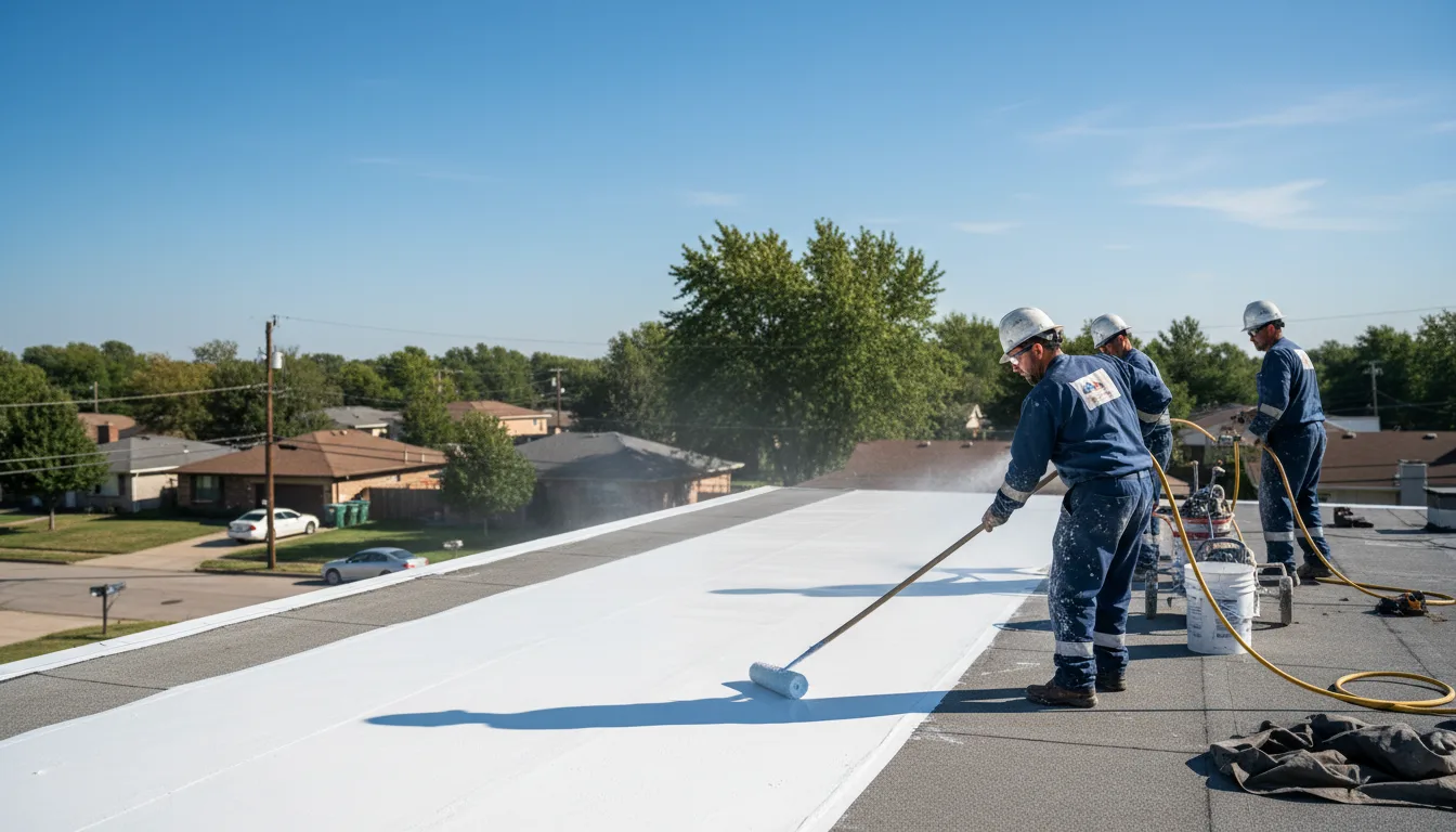 Commercial roof coating in Horntown, VA near me